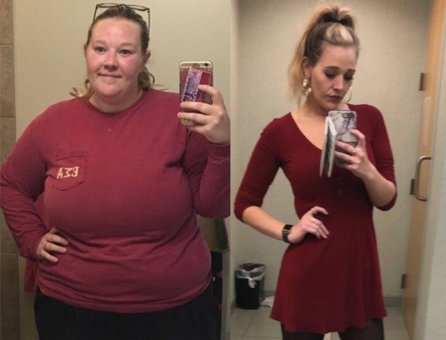 Personas antes y después de perder peso 17
